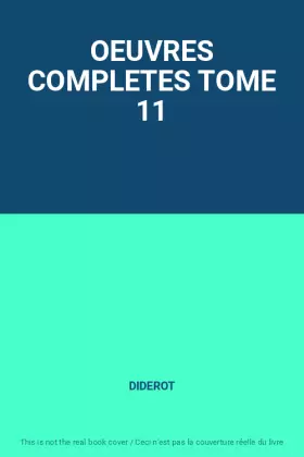 Couverture du produit · OEUVRES COMPLETES TOME 11