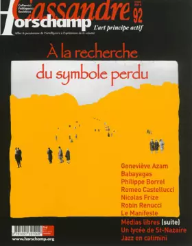 Couverture du produit · Cassandre, N° 92, Hiver 2013 : A la recherche du symbole perdu