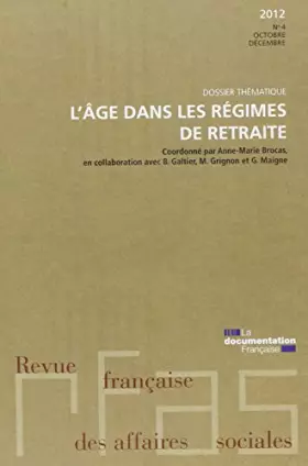 Couverture du produit · L'âge dans les régimes de retraite