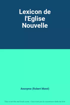 Couverture du produit · Lexicon de l'Eglise Nouvelle
