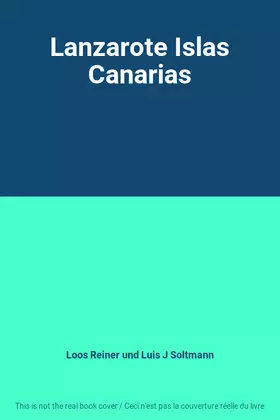 Couverture du produit · Lanzarote Islas Canarias