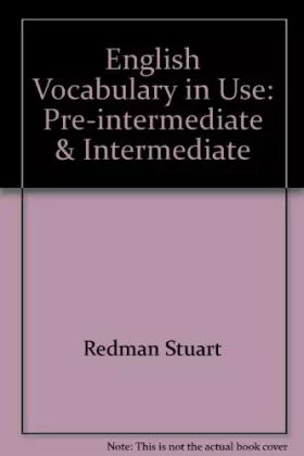 Couverture du produit · English Vocabulary in Use: Pre-intermediate & Intermediate