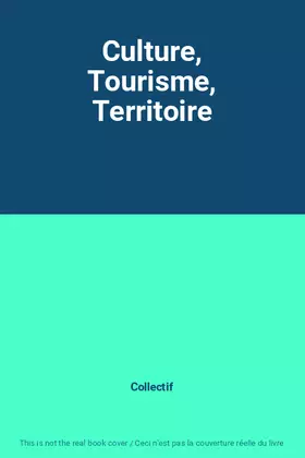 Couverture du produit · Culture, Tourisme, Territoire