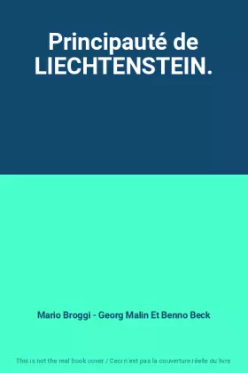 Couverture du produit · Principauté de LIECHTENSTEIN.