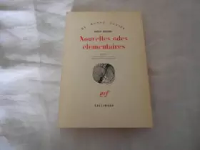 Couverture du produit · Nouvelles odes élémentaires