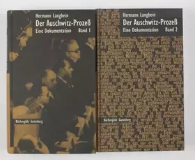 Couverture du produit · Der Auschwitz-Prozess. Eine Dokumentation. Bd. 1