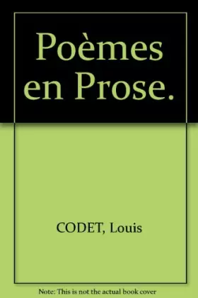 Couverture du produit · Poèmes en Prose.