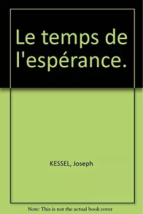 Couverture du produit · Le temps de l'espérance.