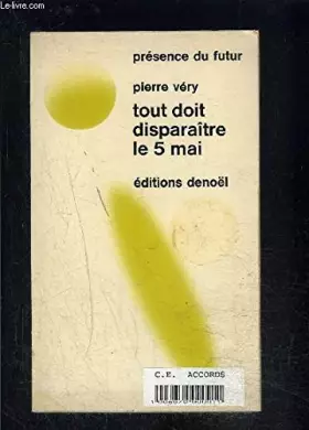 Couverture du produit · TOUT DOIT DISPARAITRE LE 5 MAI