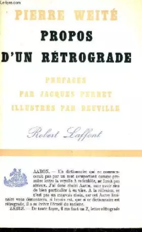 Couverture du produit · PROPOS D'UN RETROGRADE.