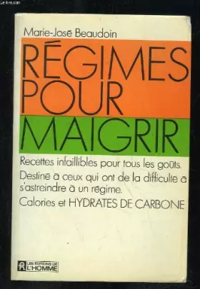 Couverture du produit · REGIMES POUR MAIGRIR.