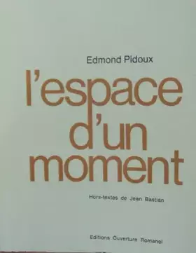 Couverture du produit · L'espace d'un moment