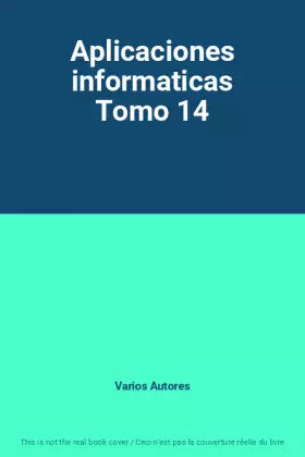 Couverture du produit · Aplicaciones informaticas Tomo 14