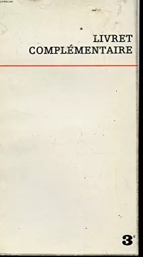 Couverture du produit · LIVRET COMPLEMENTAIRE - CLASSE 3e / COLLECTION PERNET - GEOGRAPHIE.
