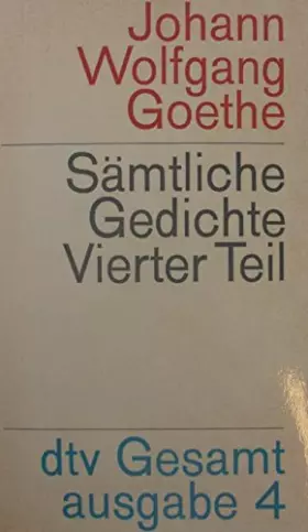 Couverture du produit · Sämtliche Gedichte Zweiter Teil