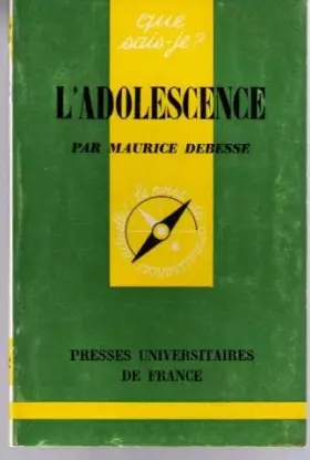 Couverture du produit · L'adolescence