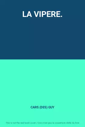 Couverture du produit · LA VIPERE.