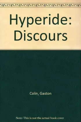 Couverture du produit · Hyperide: Discours