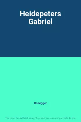 Couverture du produit · Heidepeters Gabriel