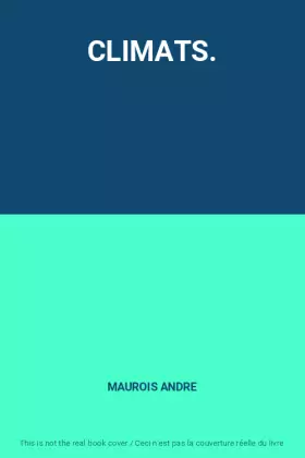 Couverture du produit · CLIMATS.