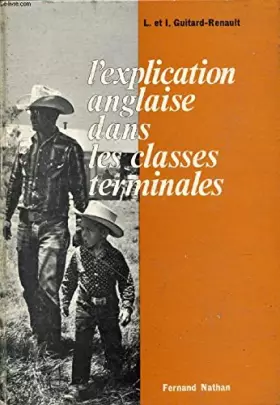 Couverture du produit · L'explication anglaise dans les classes terminales