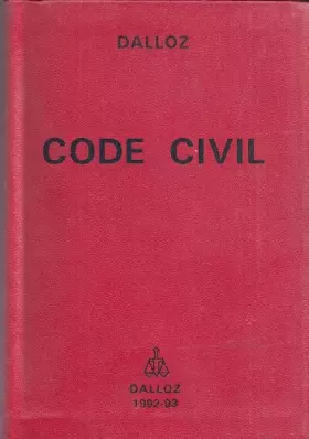Couverture du produit · CODE CIVIL [DALLOZ] 1992-93