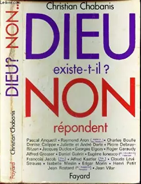 Couverture du produit · DIEU EXISTE T IL? NON REPONDENT PASCAL ANQUETIL...