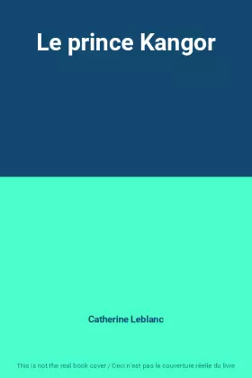 Couverture du produit · Le prince Kangor