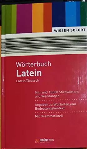 Couverture du produit · Wörterbuch Latein (Latein/Deutsch)
