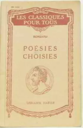 Couverture du produit · Poésies choisies ronsard
