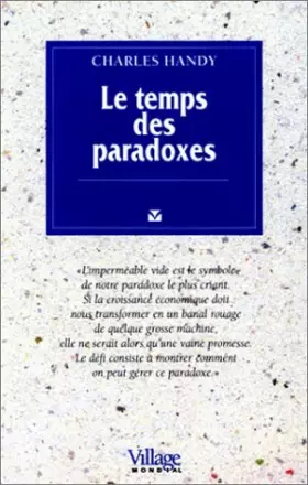 Couverture du produit · LE TEMPS DES PARADOXES