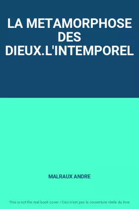 Couverture du produit · LA METAMORPHOSE DES DIEUX.L'INTEMPOREL