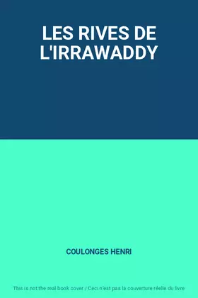 Couverture du produit · LES RIVES DE L'IRRAWADDY