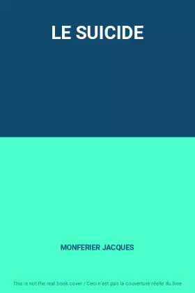 Couverture du produit · LE SUICIDE