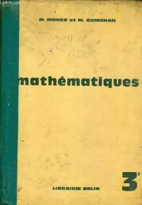 Couverture du produit · MATHEMATIQUES CLASSE DE 3E - PROGRAMME UNIFIE .