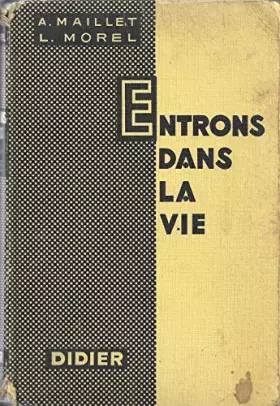 Couverture du produit · Entrons dans la vie