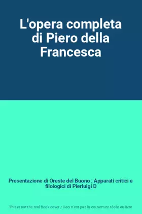 Couverture du produit · L'opera completa di Piero della Francesca