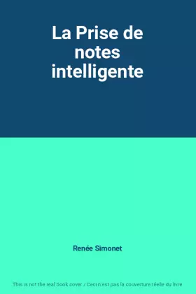 Couverture du produit · La Prise de notes intelligente