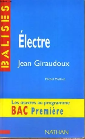 Couverture du produit · Electre, Jean Giraudoux