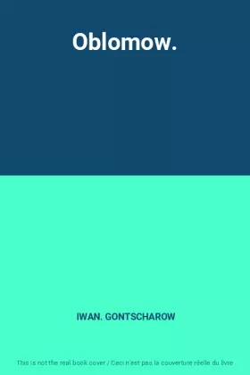 Couverture du produit · Oblomow.