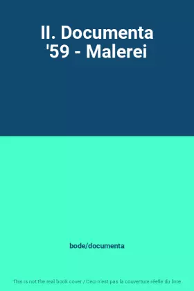 Couverture du produit · II. Documenta '59 - Malerei
