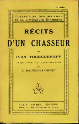 Couverture du produit · RECITS D UN CHASSEUR