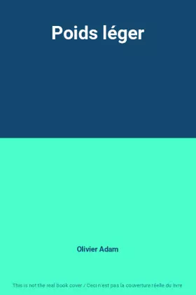 Couverture du produit · Poids léger