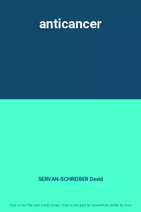Couverture du produit · anticancer