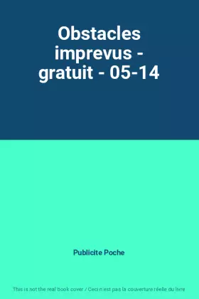 Couverture du produit · Obstacles imprevus - gratuit - 05-14