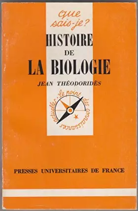Couverture du produit · Histoire de la biologie