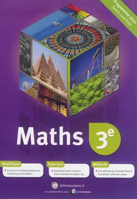 Couverture du produit · Maths 3e: Manuel élève
