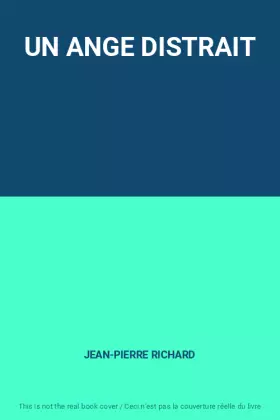 Couverture du produit · UN ANGE DISTRAIT