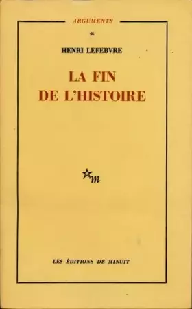 Couverture du produit · La fin de l'histoire : Epilégomènes