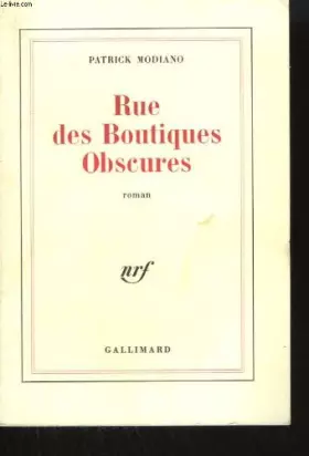 Couverture du produit · RUE DES BOUTIQUES OBSCURES.